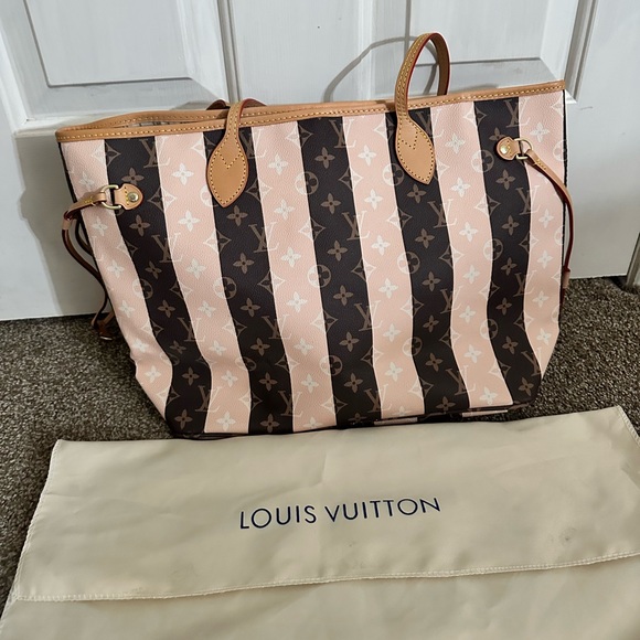 Louis Vuitton Handbags - large light pink and brown purse never used